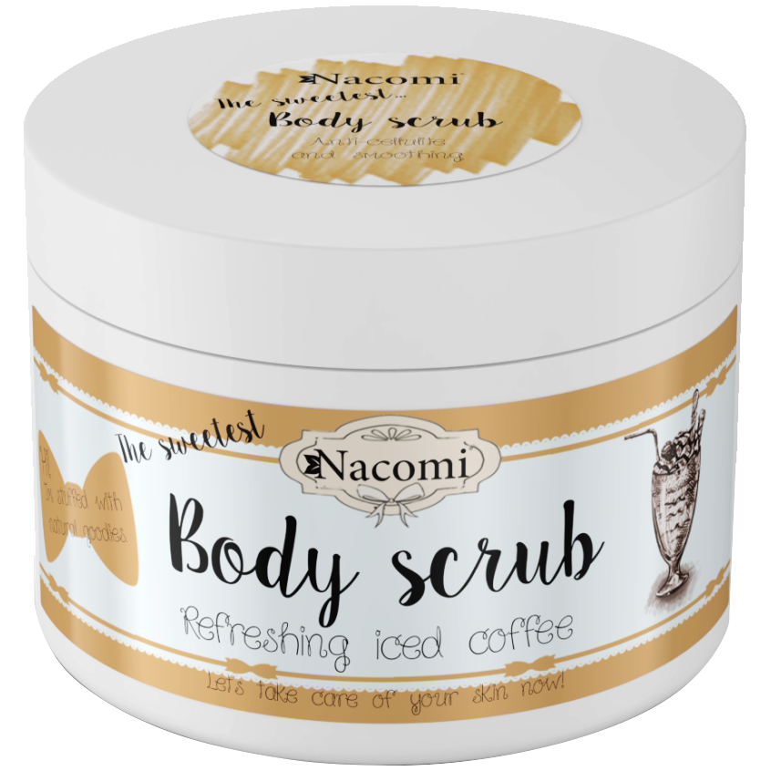 Nacomi zoštíhľujúci cukrový telový peeling s vôňou kávy 200 ml
