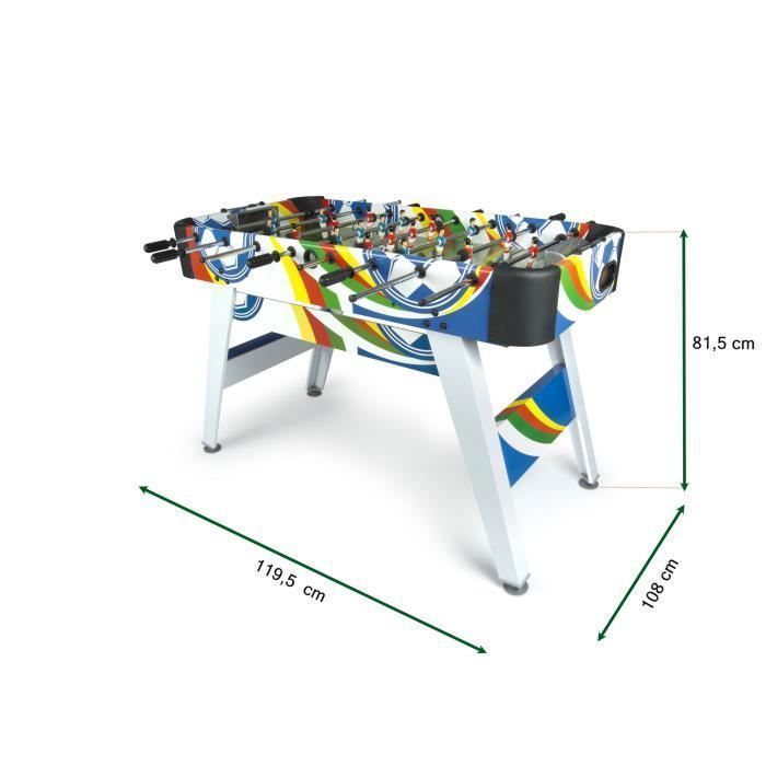 Tafelvoetbal (110/246216) Tafelspel Plezier Voetbal Stabiliteit, Esthetiek en Uitzonderlijk Speelplezier
