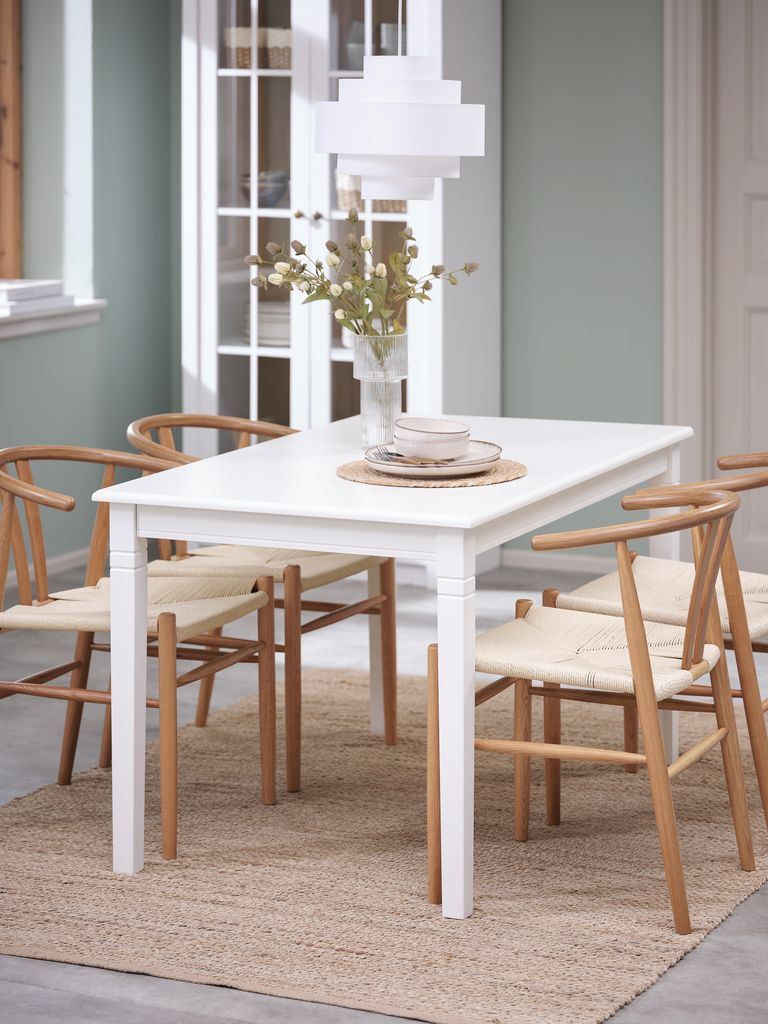 KIRKEBY KIRKEBY blagovaonski stol 80x130/220 bijeli