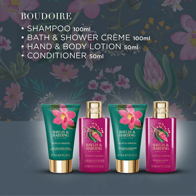 Baylis & Harding Boudoire Tropical Paradise cosmetische tas cadeauset