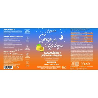 Gaab Gaab Beauty Sleep Colágeno Maracuyá 240g 240g