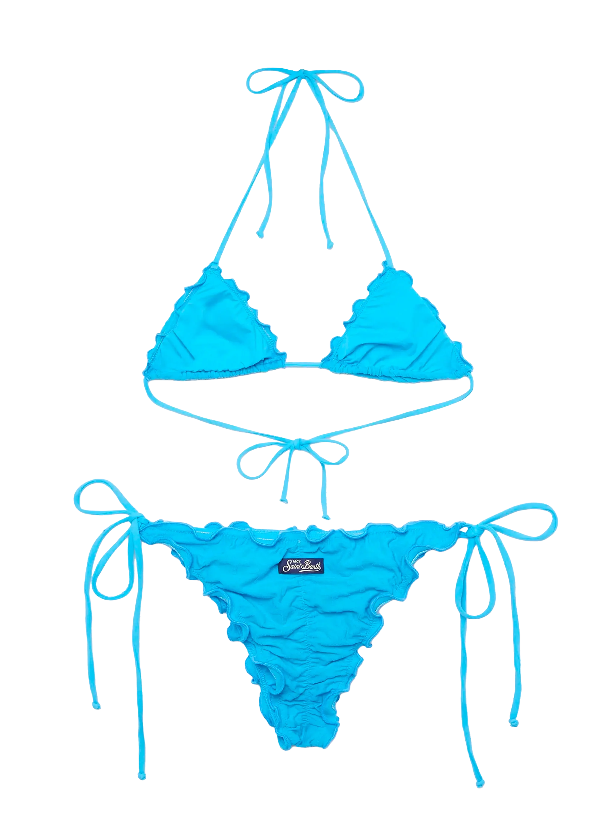 Bikini classico a triangolo con slip sgambato Sagittarius-Miami in ril