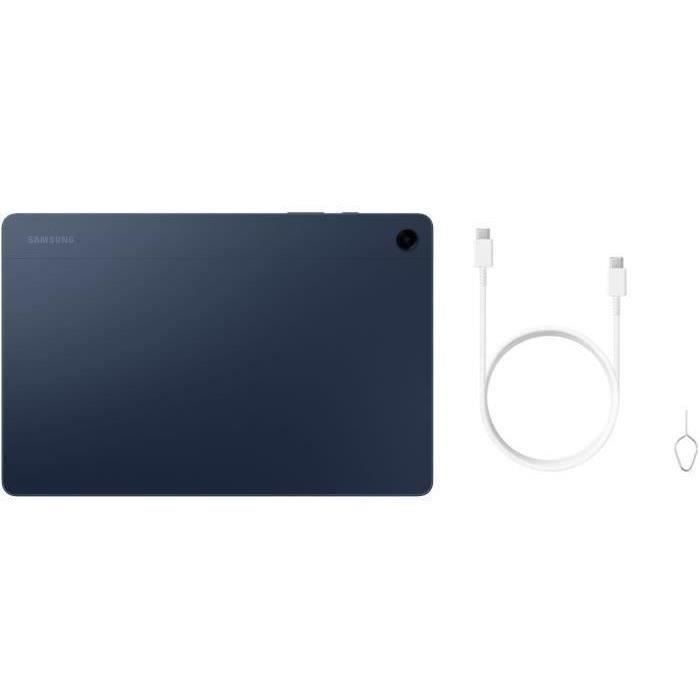 Tablet Samsung Galaxy TAB A9+ de 128 GB con pantalla táctil y wifi, color azul marino.