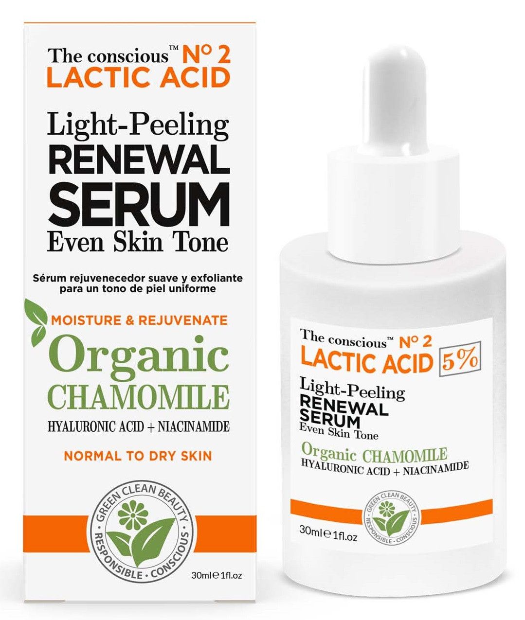 Serum za piling lica s 5% mliječne kiseline Piling za lice