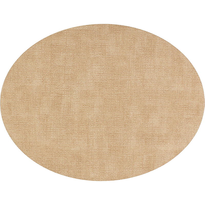 Hjemmematte 33x43 cm oval beige melert