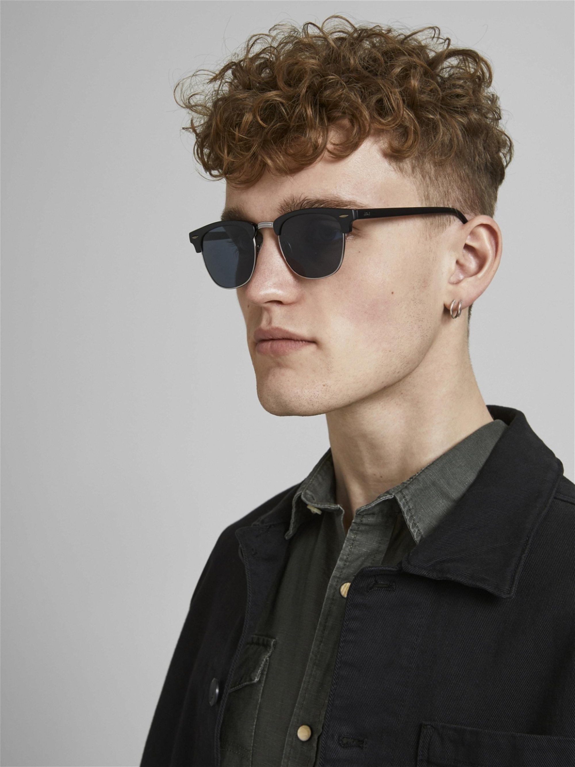 Jack & Jones JACRYDER UNISEX ZONNEBRIL - Zonnebril - gitzwart