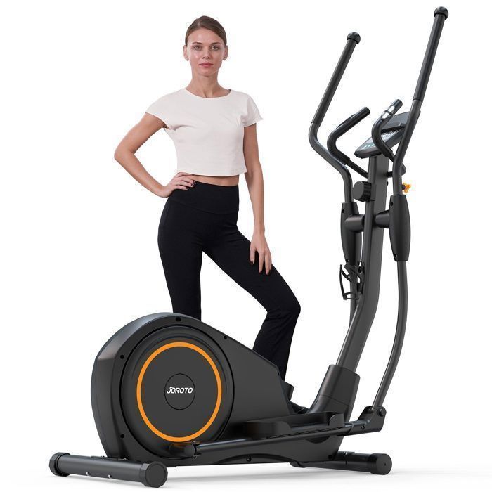 Vélo elliptique - JOROTO - YED40 - Pliable - 8 niveaux résistance magnétique - Roulette d'inertie 7 kg