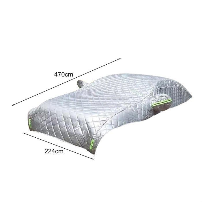 Bâche de Voiture Anti-Grêle - FIANAO - 470cm, Imperméable et Coupe-Vent, Protection Neige, Givre et Soleil, Universelle Berline