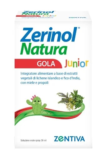ZERINOL Zerinol Natura Gola Spray Junior 30 ml Effet adoucissant et apaisant
