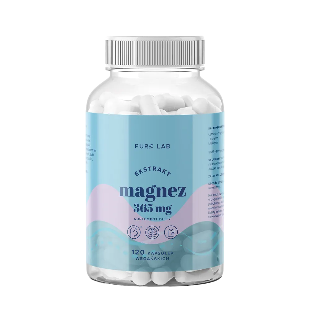 Pure Lab Magnez 365 mg Kapsułki