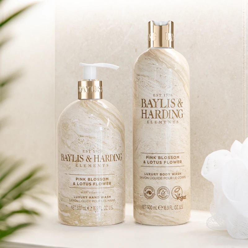 Tekoče milo za roke Baylis & Harding Elements Rožnati cvet in lotosov cvet