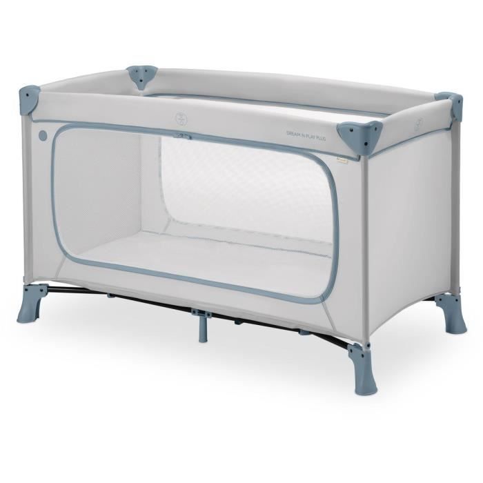 Lit de voyage - HAUCK - DREAM N PLAY PLUS - 60 x 120 cm - Dès la naissance - Pliable - Dusty blue