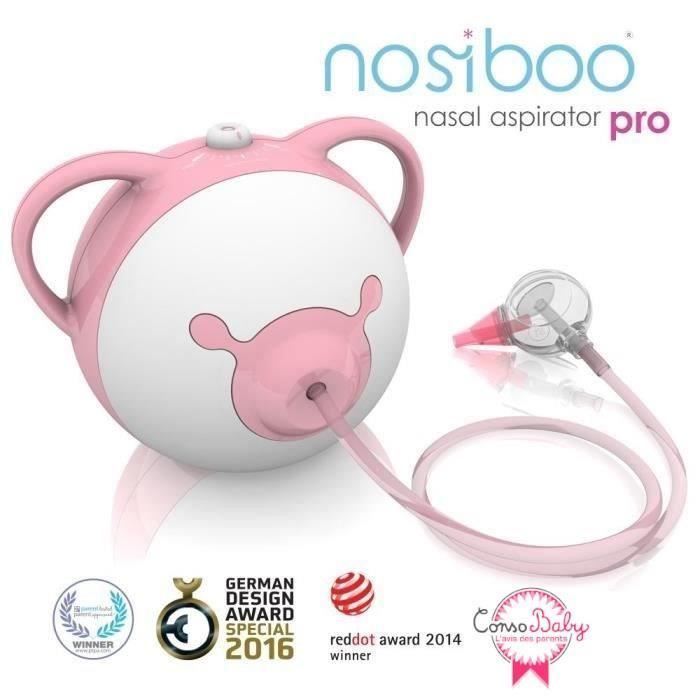 Aspiratore nasale elettrico per neonati NOSIBOO Pro - Rosa