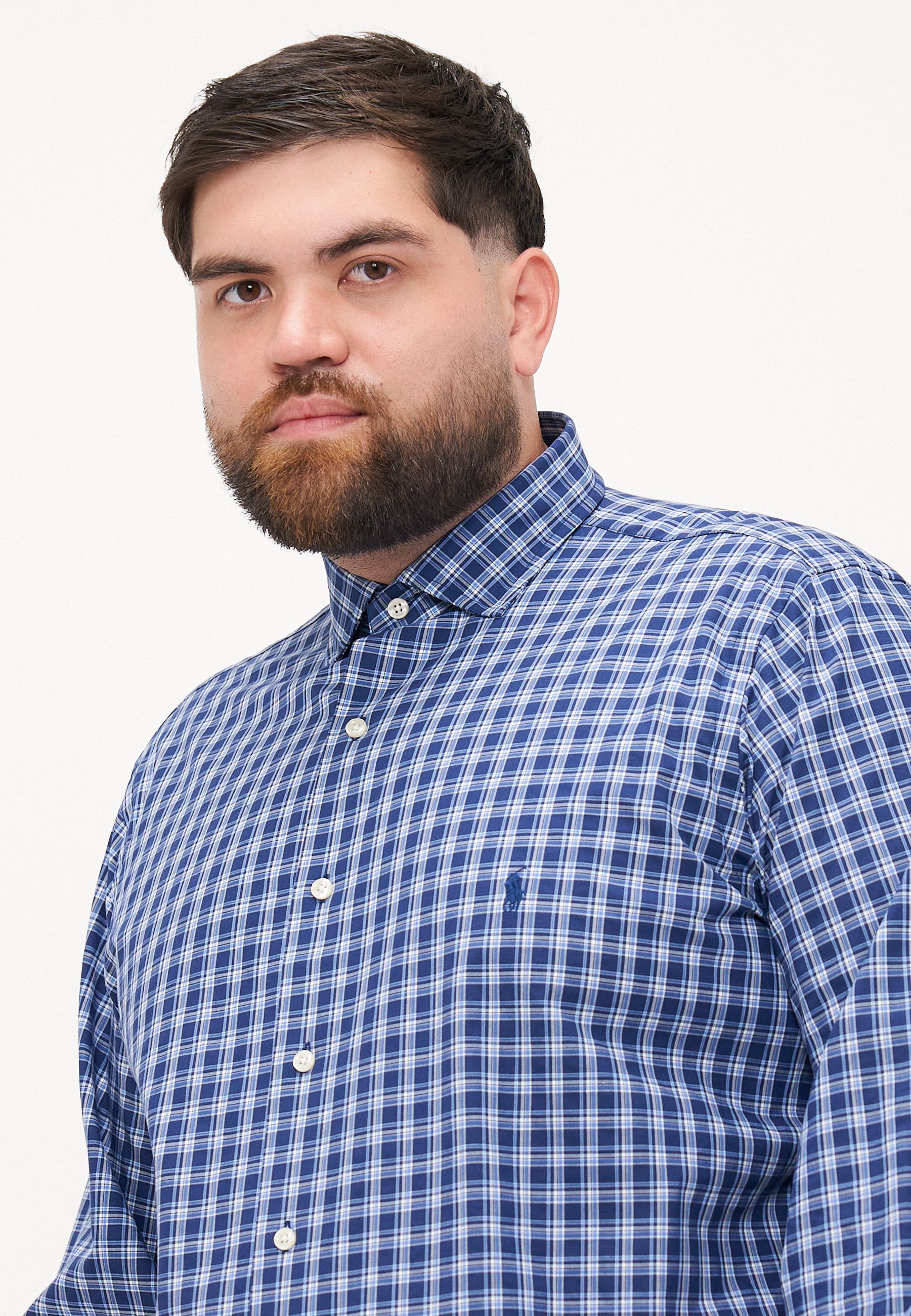 Polo Ralph Lauren Grandes Tailles - Chemise de sport à manches longues - marine/multicolore