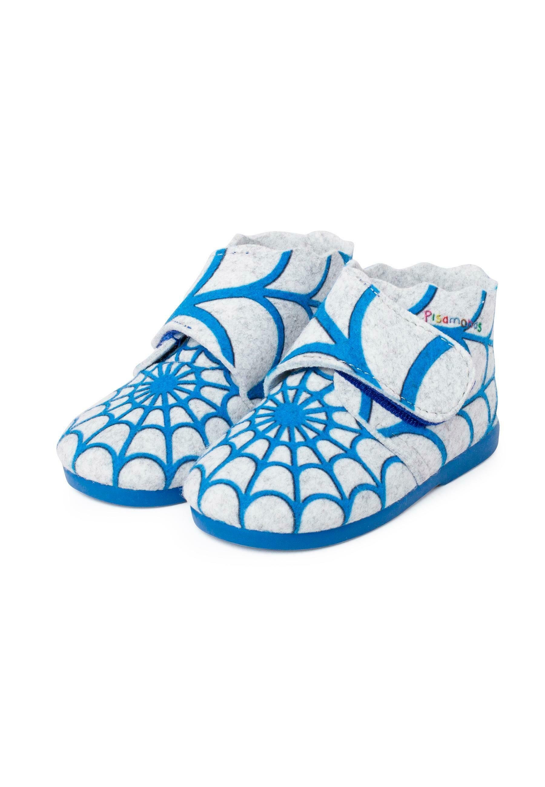 Pisamonas First Schuhe - blaues Spinnennetz