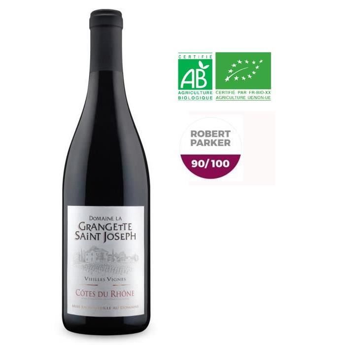 Domaine la Grangette Saint-Joseph 2023 - AOC Côtes du Rhône - Vino tinto ecológico del Ródano