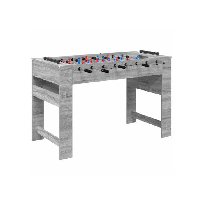 Tafelvoetbaltafel - vidaXL - Sonoma Grijs - 125x60,5x80 cm - Samengesteld hout - Antislip handgrepen - 22 spelers