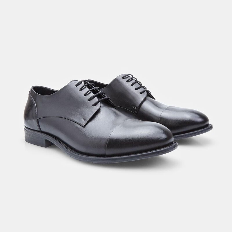 BATA Męskie skórzane buty sznurowane
