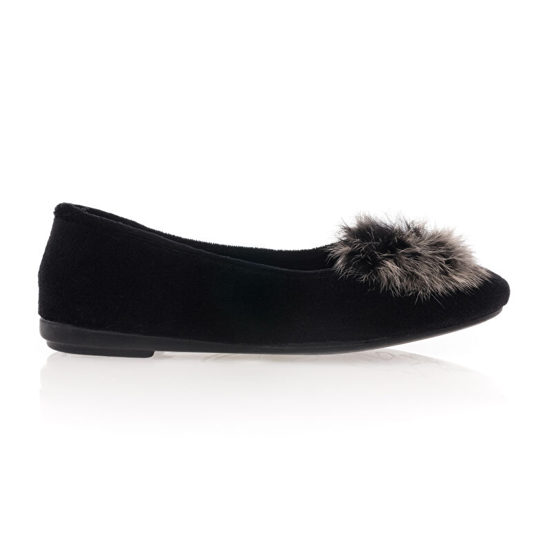 Pantuflas negras para mujer
