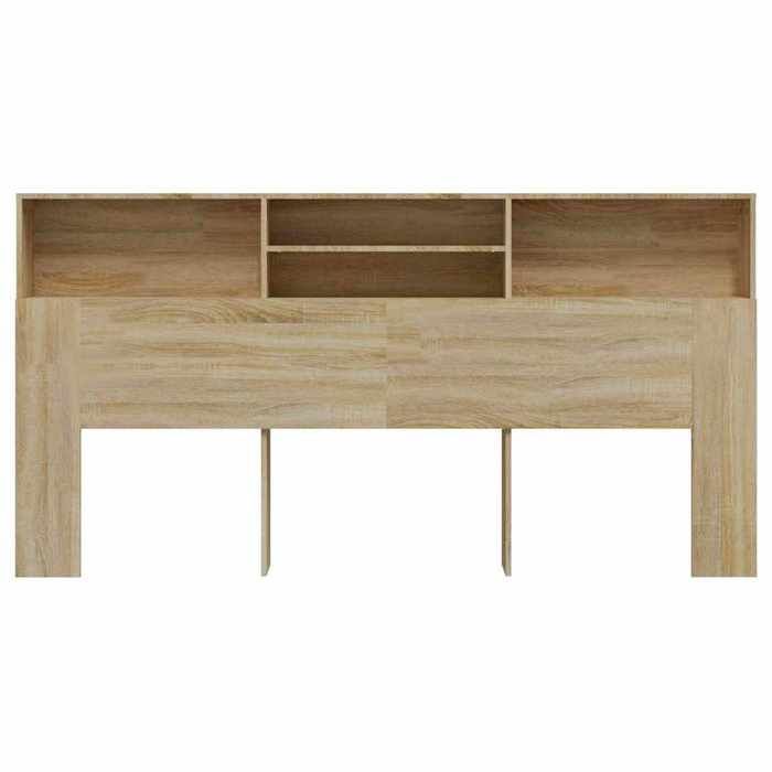 vidaXL Armoire de tête de lit chêne sonoma 200x19x103,5 cm 811892