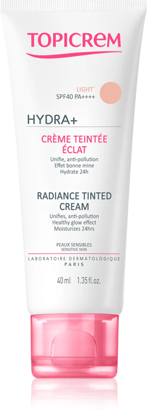 Topicrem UH FACE HYDRA+ Creme com Cor Radiance FPS 40