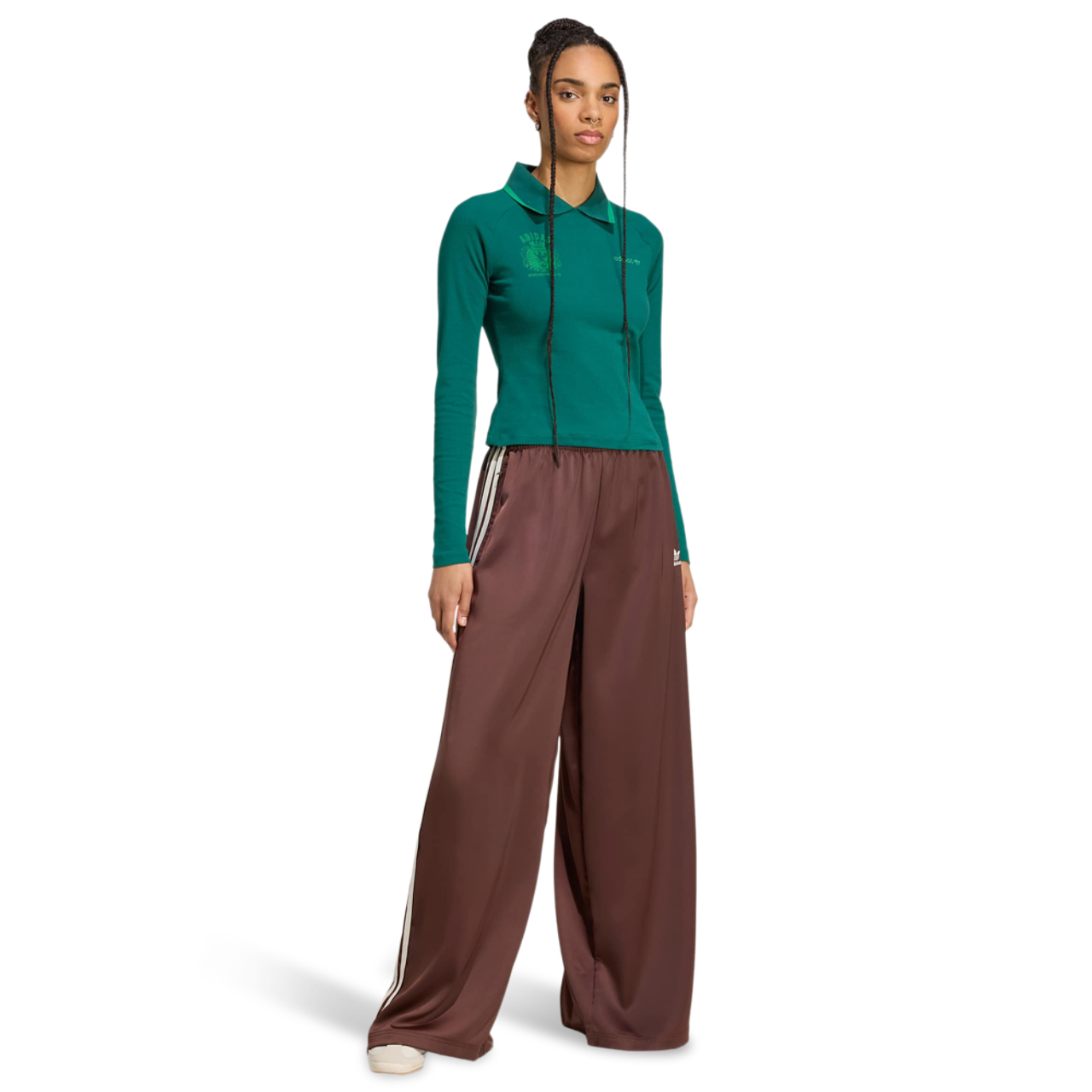Adidaksen Adicolor Satin Wide Leg Track -lenkkarit