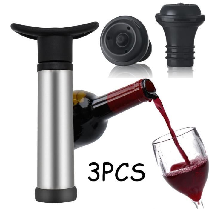 Bouchon de bouteille,Bouchon Bouteille Vin Sous Vide,Pompe à vin Hermétique,Bouchons vin pompe à vide,économiseur de Vin/Champagne