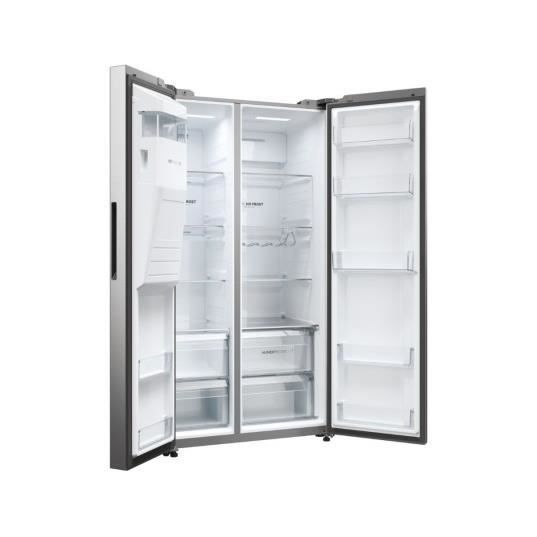 American-style refrigerator - HAIER - HSW59F18EIMM - Energy Class E - 601 L - 36 dB - Platinum