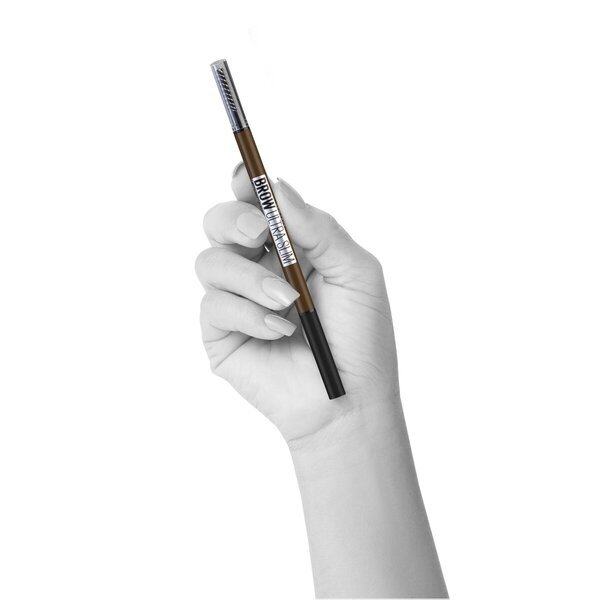 Maybelline New York Brow Ultra Slim 02 Soft Brown acu ēnas uzacīm, tonējošas uzacu kontūrzīmuļi, tonēti brūni