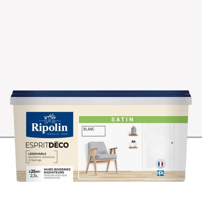 RIPOLIN ESPRIT DECO MULTI SOPORTES BLANCO SATINADO 2,5 L