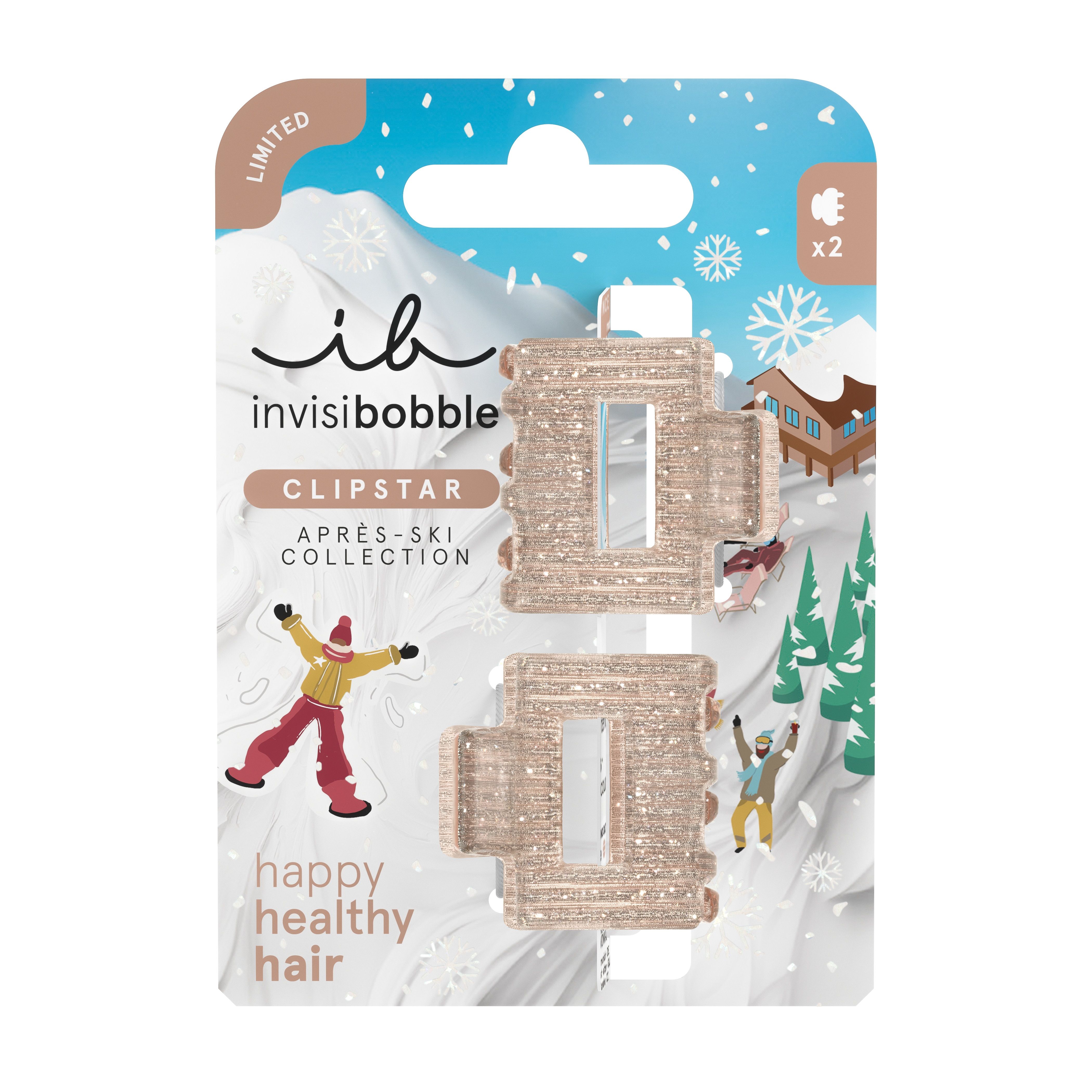 Clipstar S Apres Ski колекција шнале за косу са шљокицама Додаци за косу