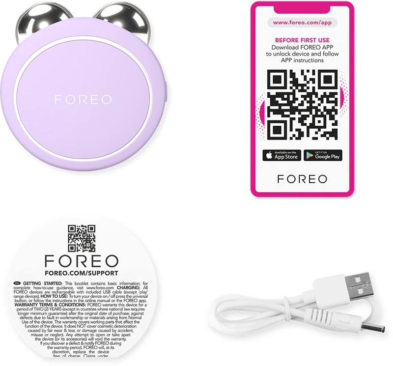 FOREO BEAR™ 2 go mikrosrovių veido tonizavimo prietaisas