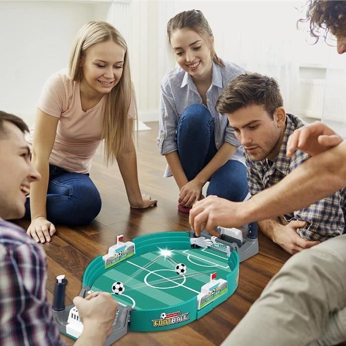 Mini voetbalspelletjes, tafelvoetbalspelletjes, interactieve tafelvoetbalspellen, interactieve spellen voor ouder en kind, cadeaus
