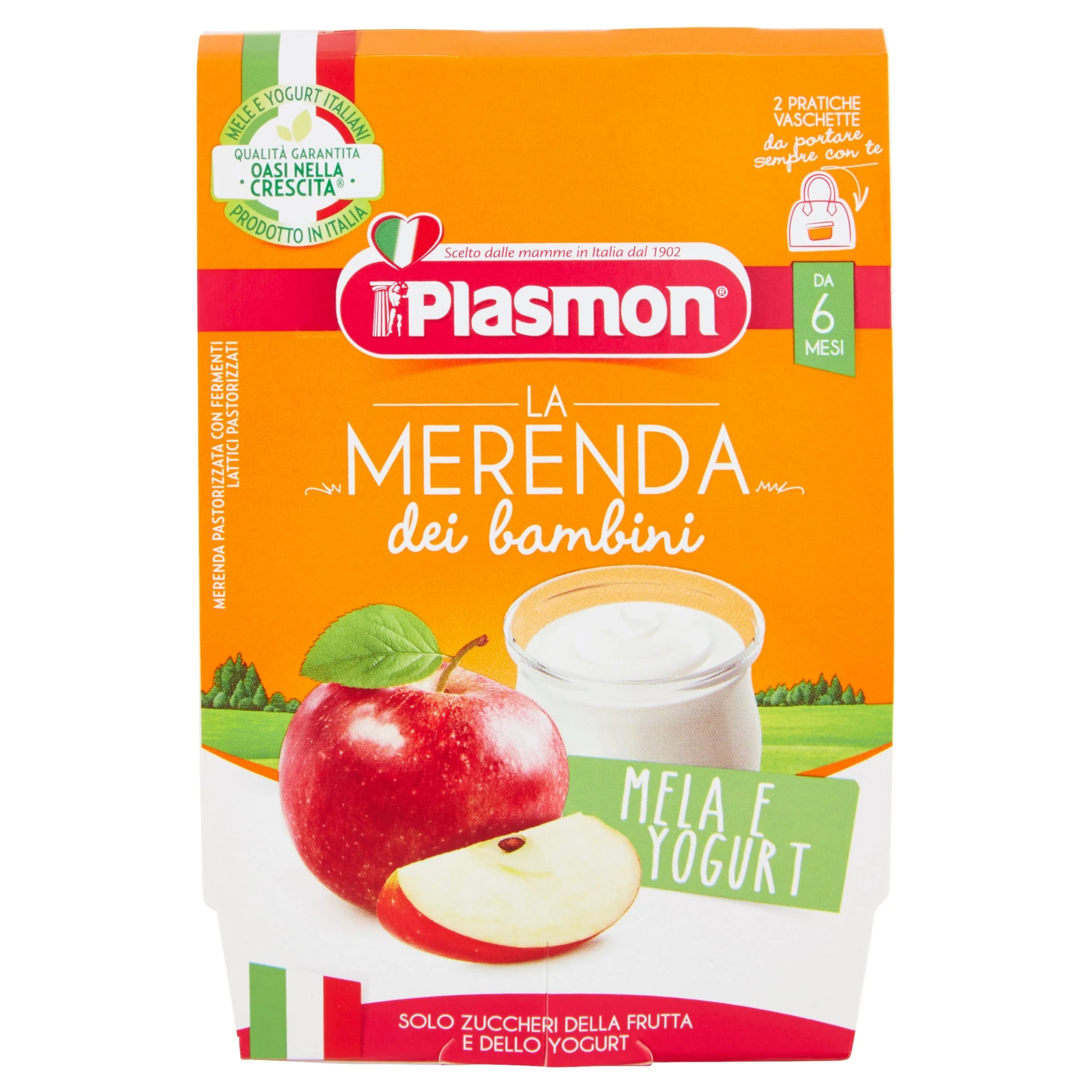 PLASMON Lanche infantil Iogurte de maçã contém leite