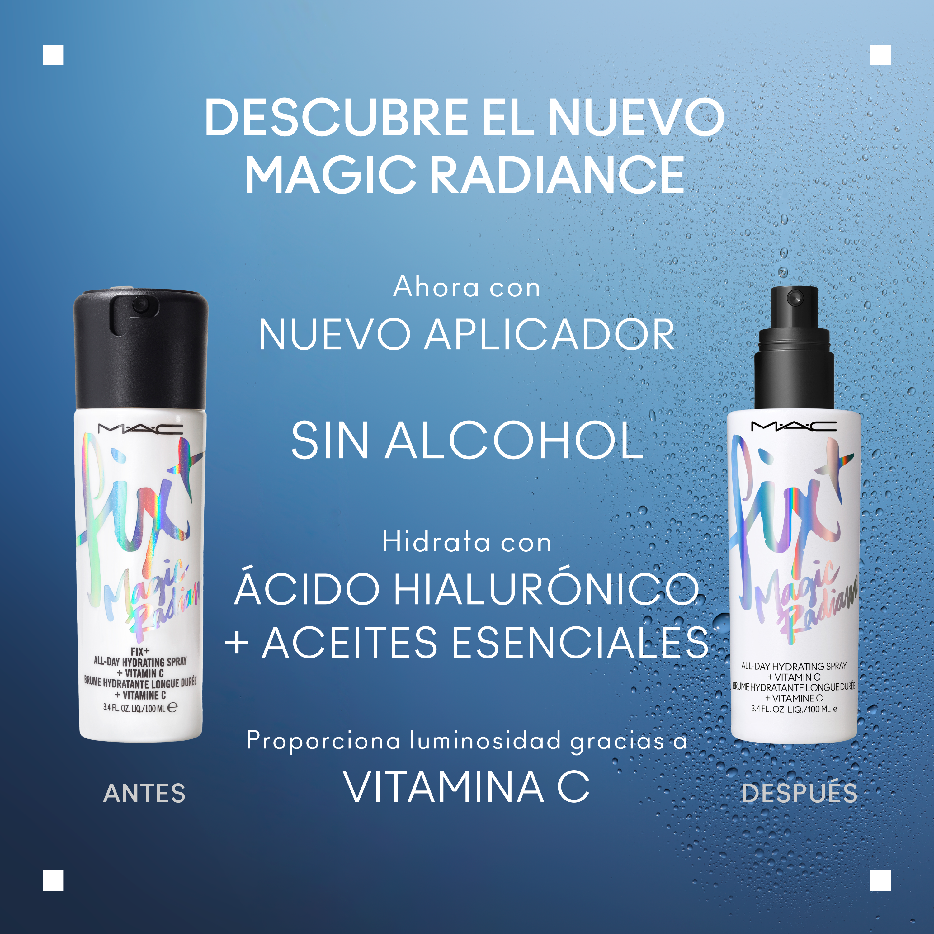 Fix Magic Radiance хидратантни спреј за лице Луксузни спрејеви за фиксирање шминке