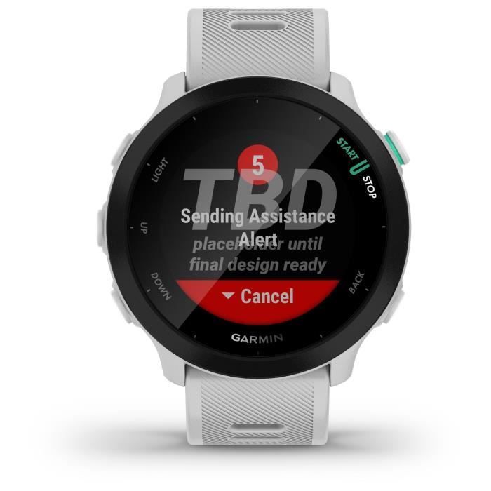 Smartwatch Garmin Forerunner 55 Whitestone (bianco)
