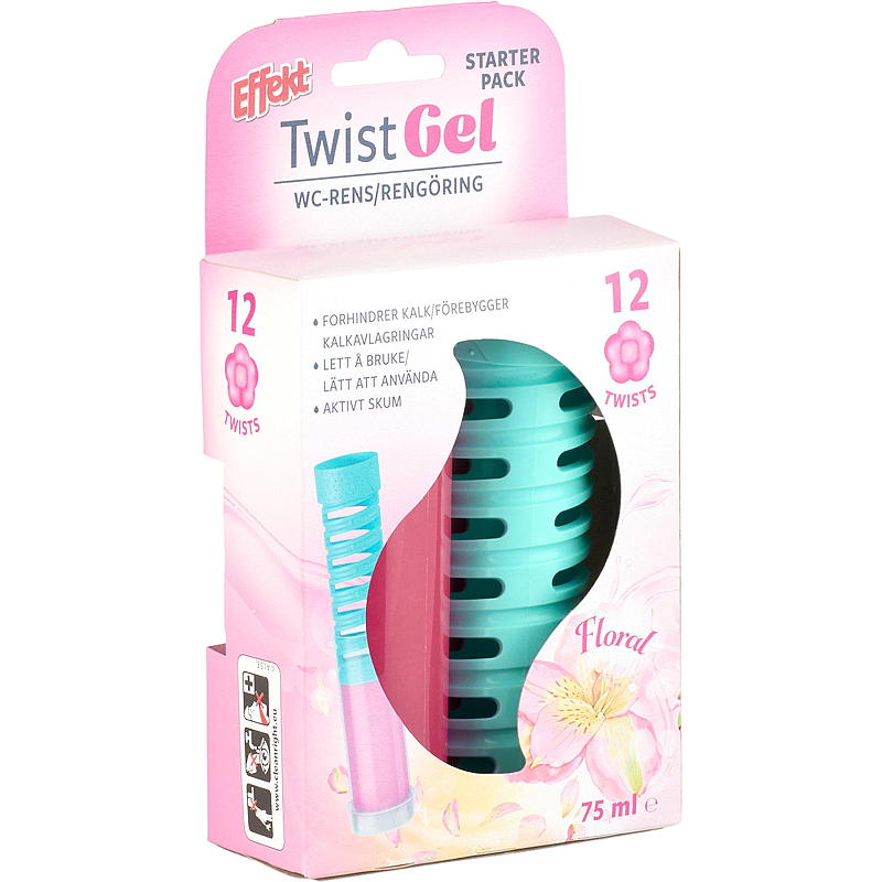 Effekt WC-rengöring Twist gel 75 g Blomeffekt