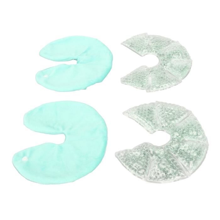 Discos de gel para lactancia SALUTUYA, 1 par de discos de gel para lactancia, compresa fría y caliente, cepillo higiénico