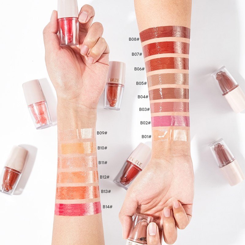 Gloss à lèvres soyeux, huile à lèvres ultra brillante, brillance intense, lèvres lisses et hydratées, rouge à lèvres liquide hydratant et éclatant, maquillage TSLM1