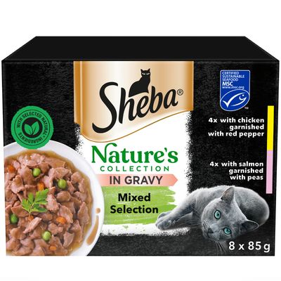 Sheba Nature's Collection Blandat urval i sås