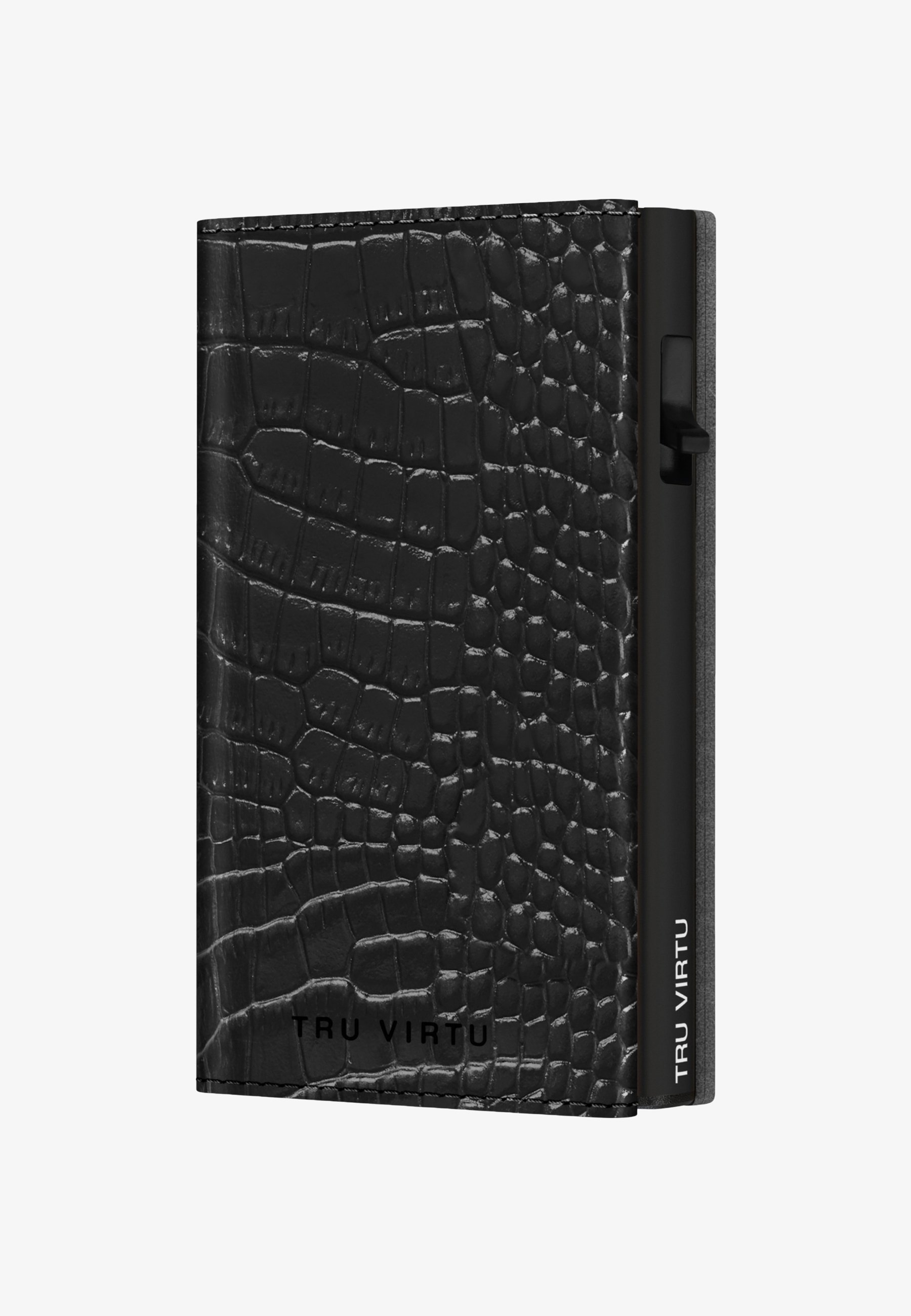 Tru Virtu Wallet - croco black black