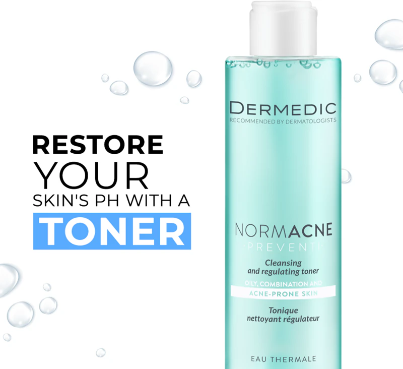 Tônico de limpeza e regulação Dermedic Normacne Preventi