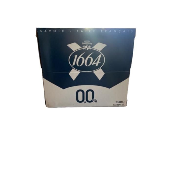 Cerveza rubia 1664 0.0° 33 cl vaso