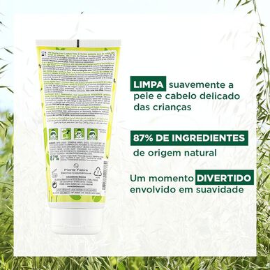 Klorane Junior 2 az 1-ben tusfürdő körte test- és hajgél 3 éves kortól 200 ml 200 ml