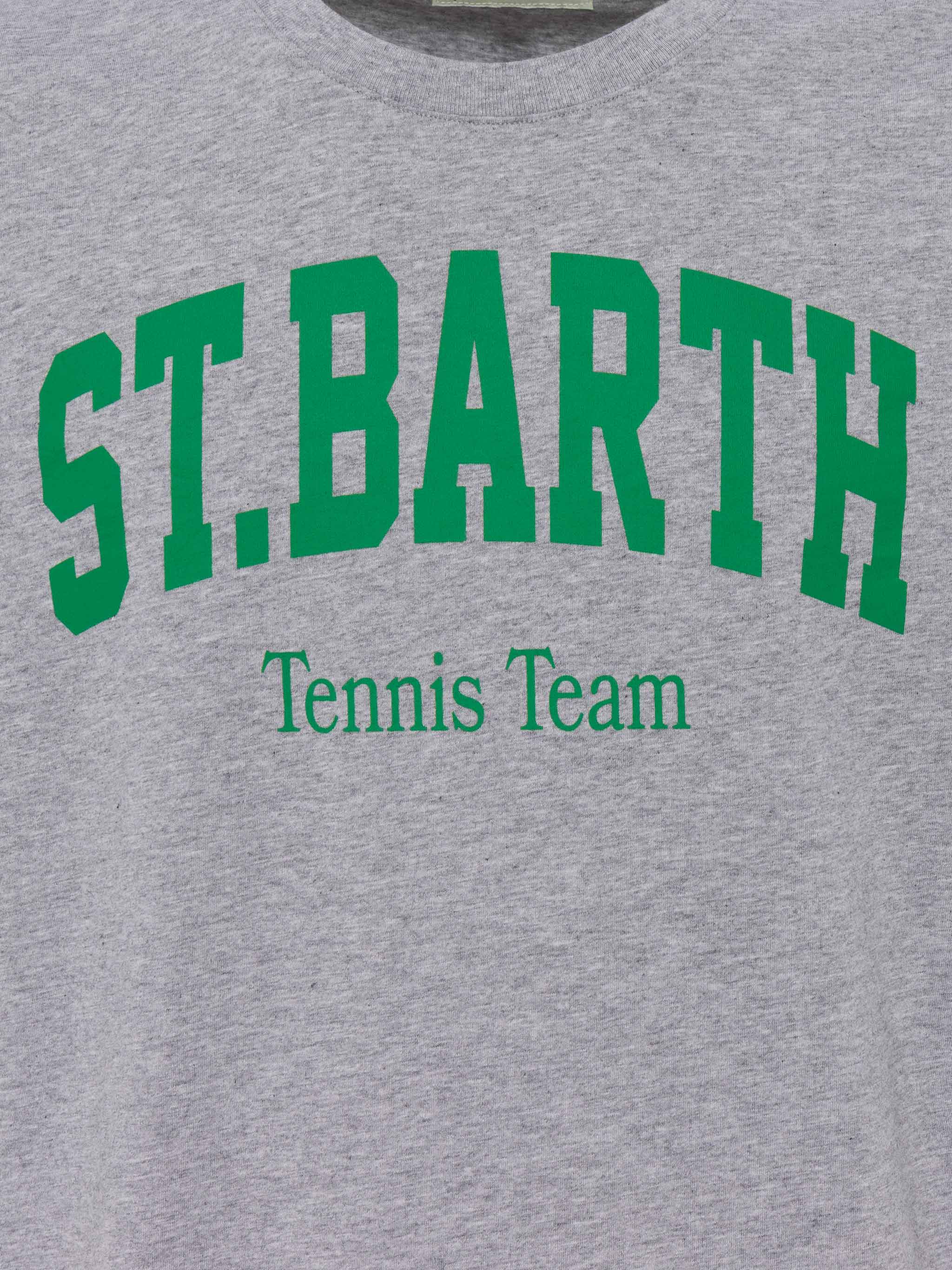 T-shirt Man in cotone organico con stampa St. Barth Tennis Club