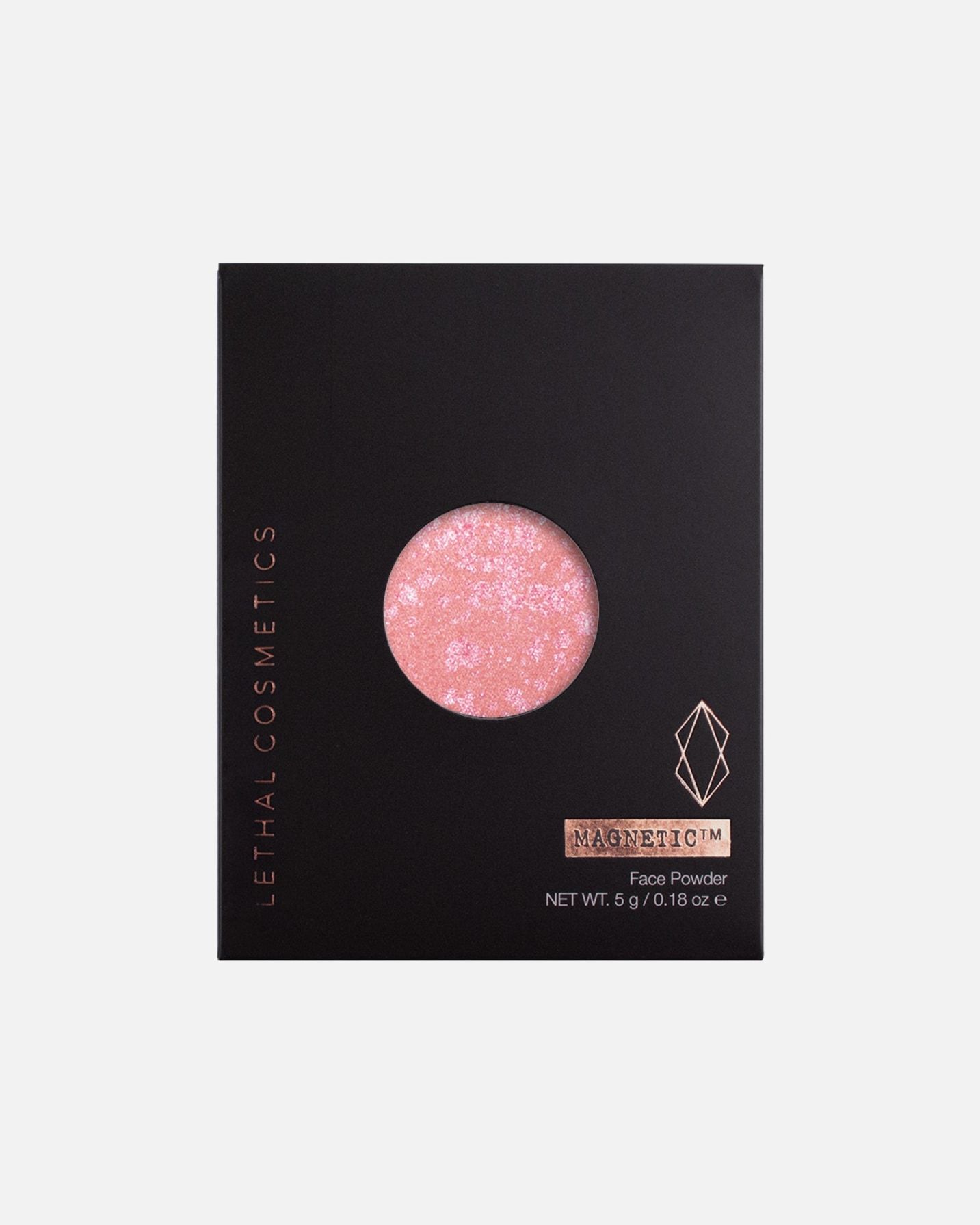 „Lethal Cosmetics“ skaistalai „Nightflower“ kolekcija „MAGNETIC™“ presuoti blizgantys skaistalai – 5 g