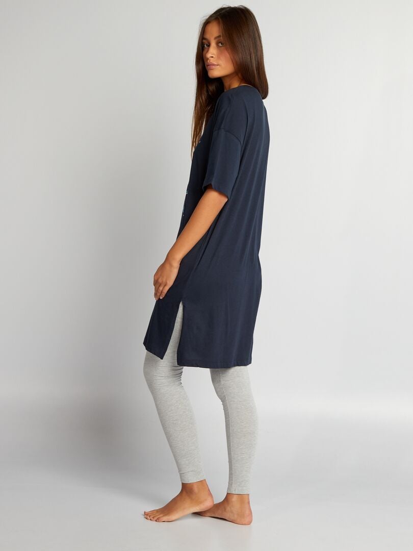 Camisón y leggings Stitch - AZUL