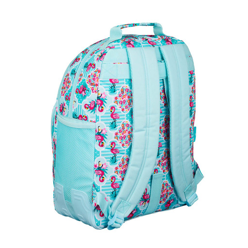  Mochila Moos Flamingo Turquoise Doble Reforzada