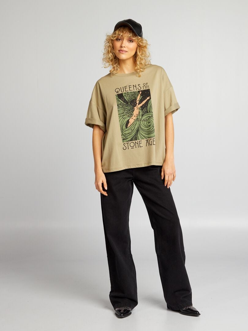 Camiseta 'Rainhas da Idade da Pedra' - VERDE