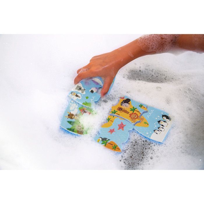 Puzzle da bagno mondiale - JANOD - 28 pezzi - Giocattolo da bagno originale